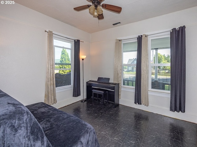 410 E Yacolt Rd, Yacolt, WA 98675 - bedroom featuring ceiling fan and baseboards