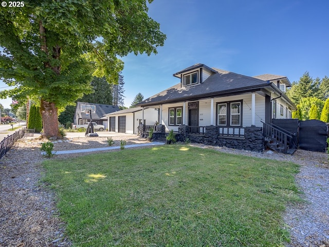 410 E Yacolt Rd, Yacolt, WA 98675 - view of front of home with an attached garage, a porch, and concrete driveway