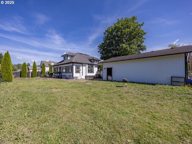 410 E Yacolt Rd, Yacolt, WA 98675 - back of property with a lawn