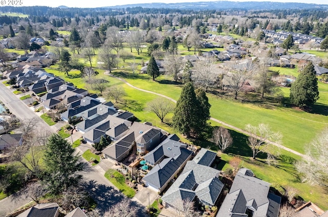 bird's eye view featuring a residential view