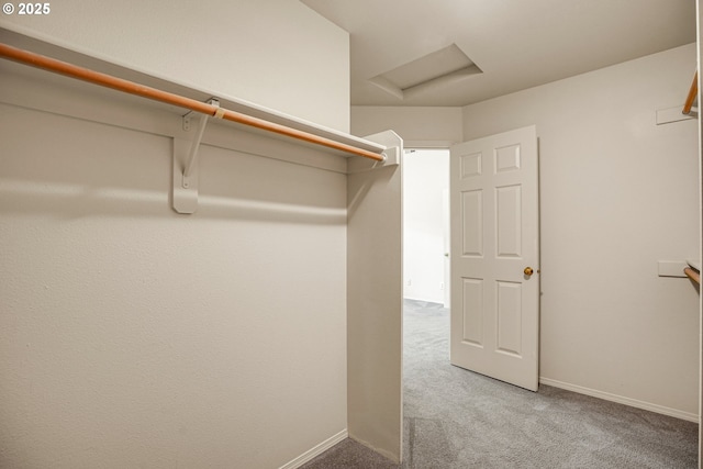 4698 Black Forest Ct, Lake Oswego, OR 97035 - spacious closet featuring attic access and light colored carpet