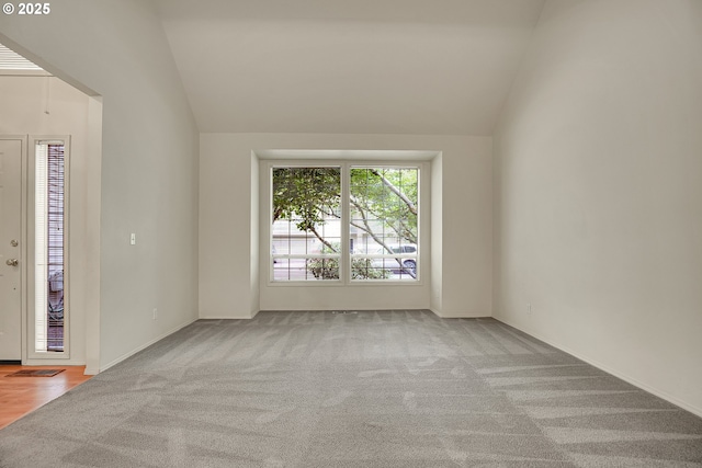 4698 Black Forest Ct, Lake Oswego, OR 97035 - spare room with carpet floors, lofted ceiling, and baseboards