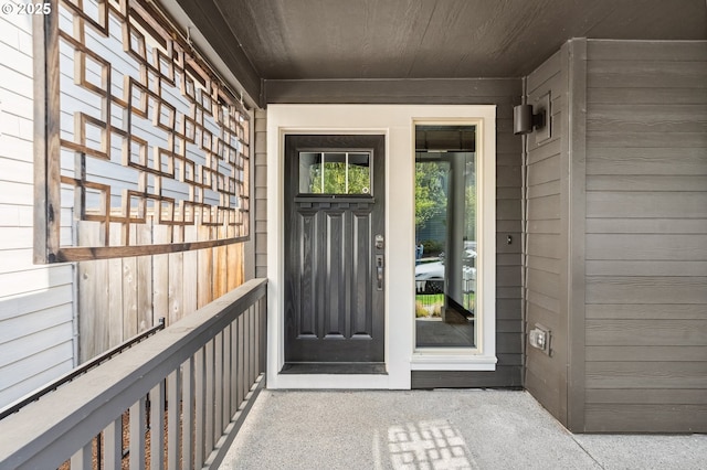 view of entrance to property