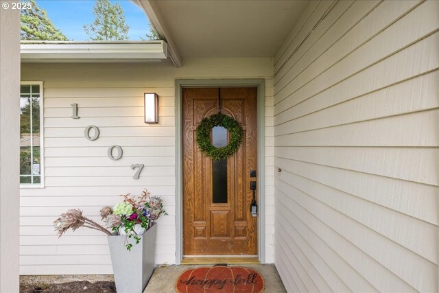 view of entrance to property