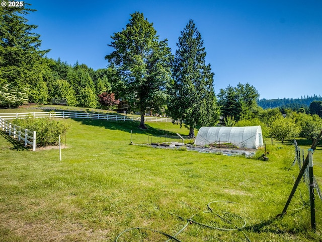 118 Marian Ln, Ariel, WA 98603 - view of yard with an exterior structure, an outbuilding, and a view of rural / pastoral area