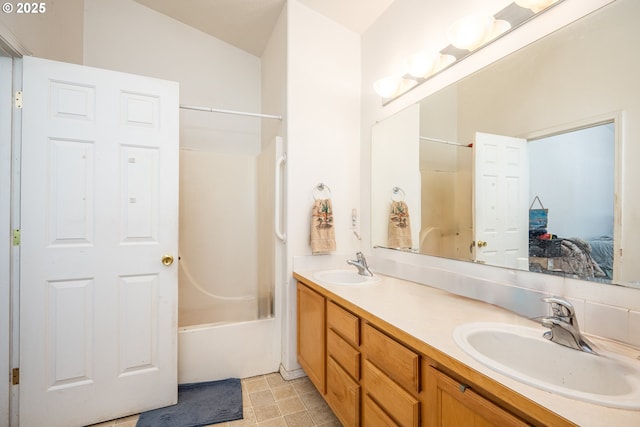 1280 Peets Ct, Eugene, OR 97402 - bathroom featuring shower / bathtub combination and double vanity
