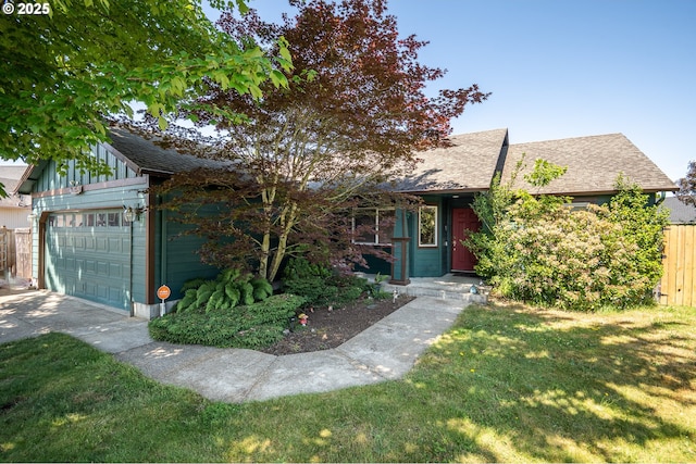 1280 Peets Ct, Eugene, OR 97402 - view of front of property with an attached garage and a shingled roof
