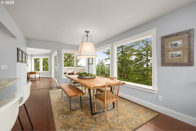 48 Eagle Crest Dr Unit 4A, Lake Oswego, OR 97035 - dining space featuring baseboards and wood finished floors