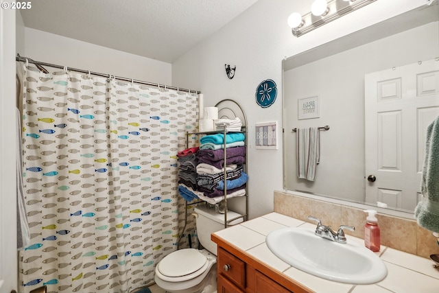 12631 SE Division St, Portland, OR 97236 - bathroom with toilet, curtained shower, and vanity