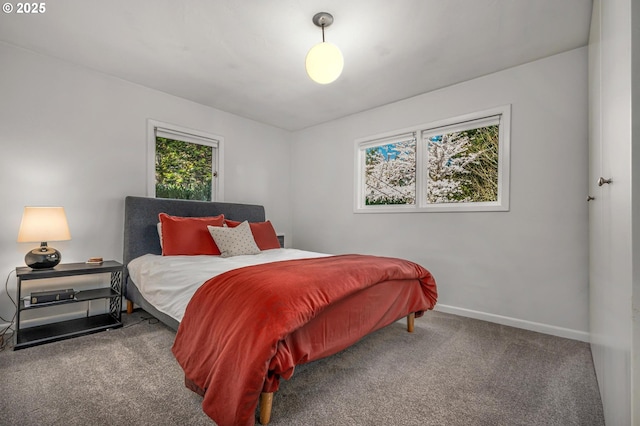 2631 SW Sherwood Dr, Portland, OR 97201 - carpeted bedroom featuring baseboards and multiple windows
