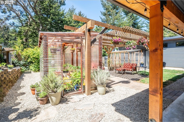 2345 Deady St, Port Orford, OR 97465 - view of patio with a pergola