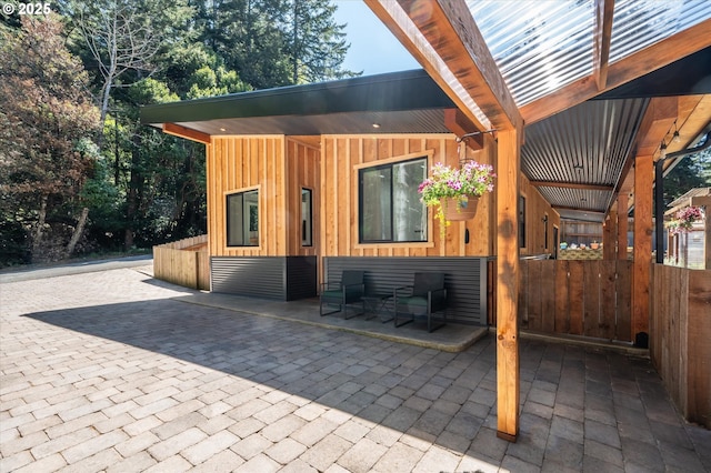 2345 Deady St, Port Orford, OR 97465 - view of patio with fence
