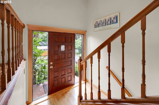 4574 Manzanita St, Eugene, OR 97405 - foyer with stairway and light wood-type flooring