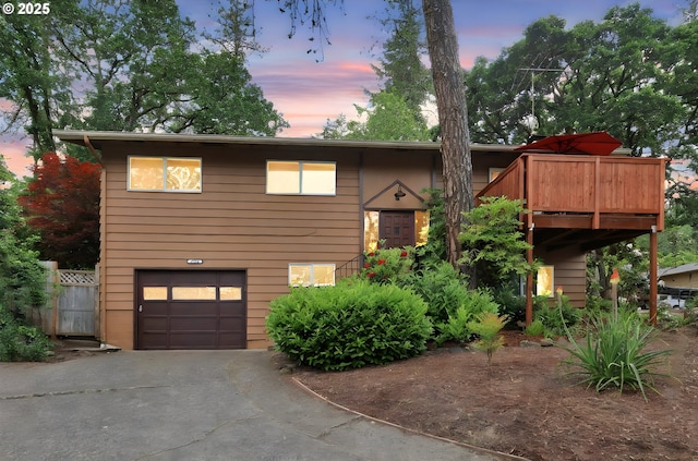 4574 Manzanita St, Eugene, OR 97405 - view of front of house featuring a garage and driveway