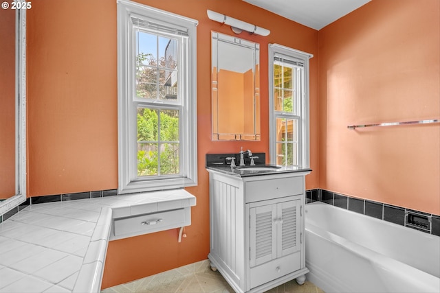 4715 N Willamette Blvd, Portland, OR 97203 - full bathroom with a garden tub and vanity