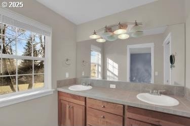 bathroom with vanity