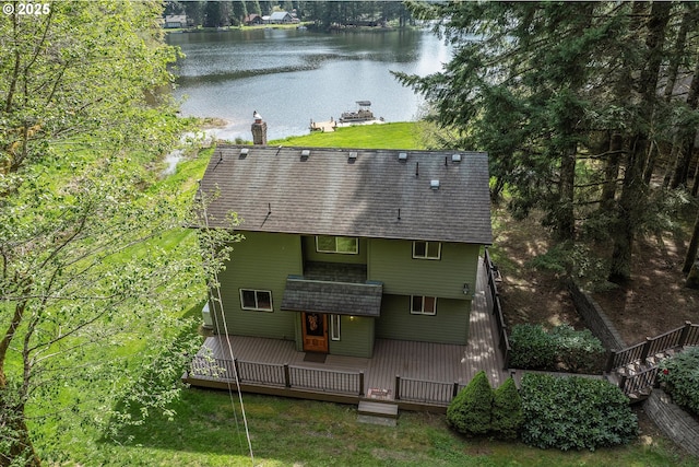 71848 Northshore Dr, Birkenfeld, OR 97016 - birds eye view of property with a water view