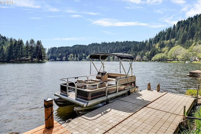 71848 Northshore Dr, Birkenfeld, OR 97016 - dock area featuring a forest view and a water view