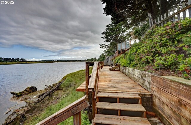 604 15th Ave, Seaside, OR 97138 - dock area featuring a water view