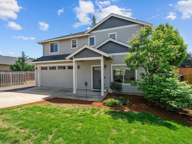 883 Washington St, Lafayette, OR 97127 - view of front facade featuring concrete driveway and a garage