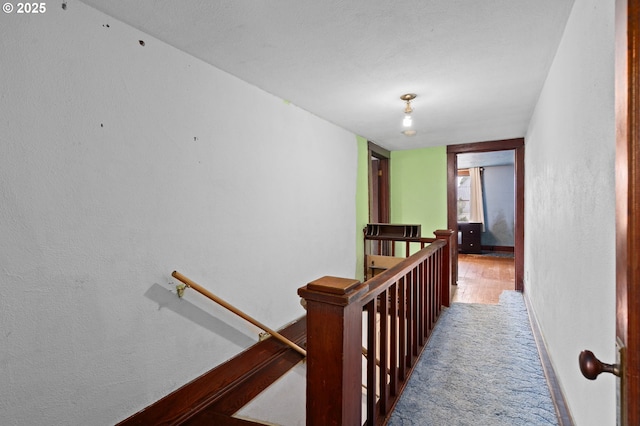 721 Columbia Blvd, Saint Helens, OR 97051 - hallway with an upstairs landing and a textured wall