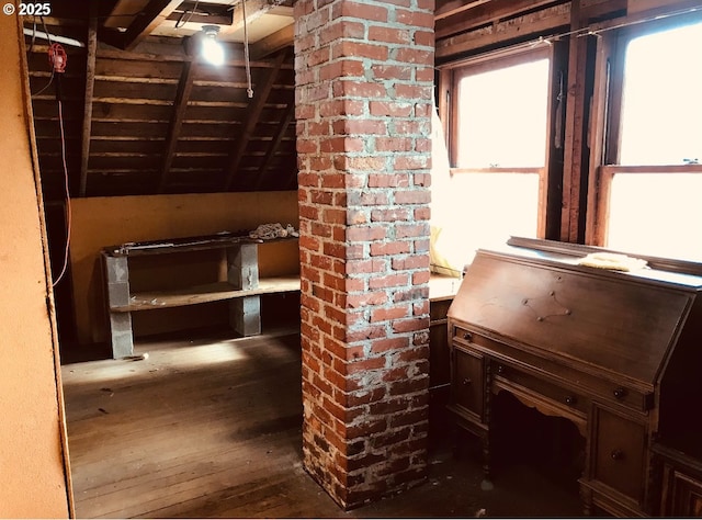 detailed view of wood finished floors