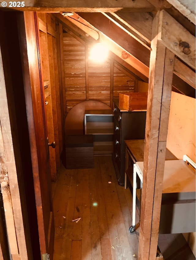 view of attic