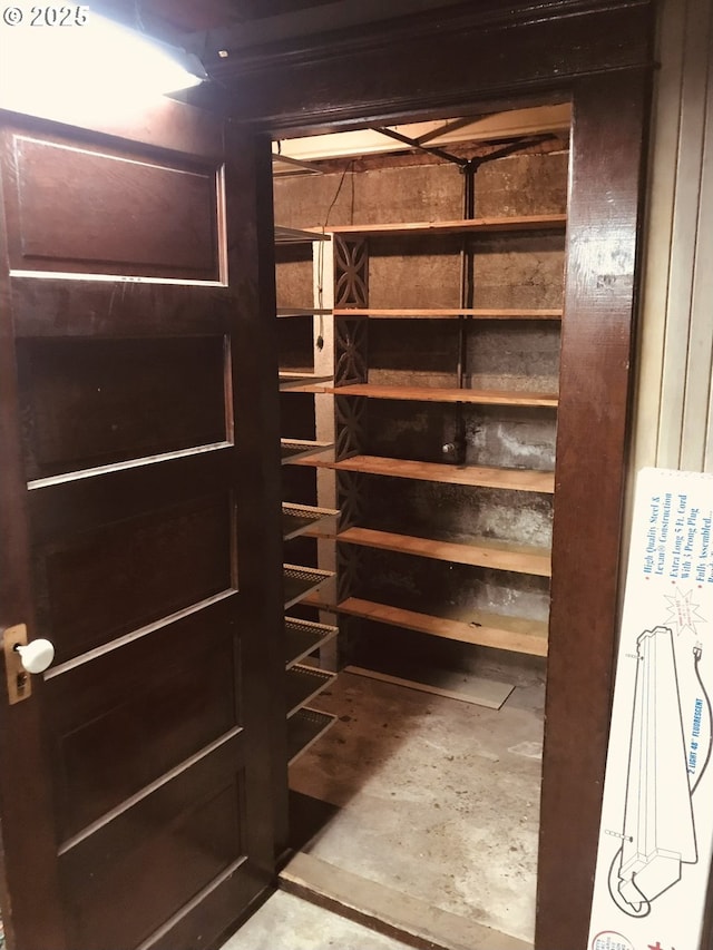 view of storage room