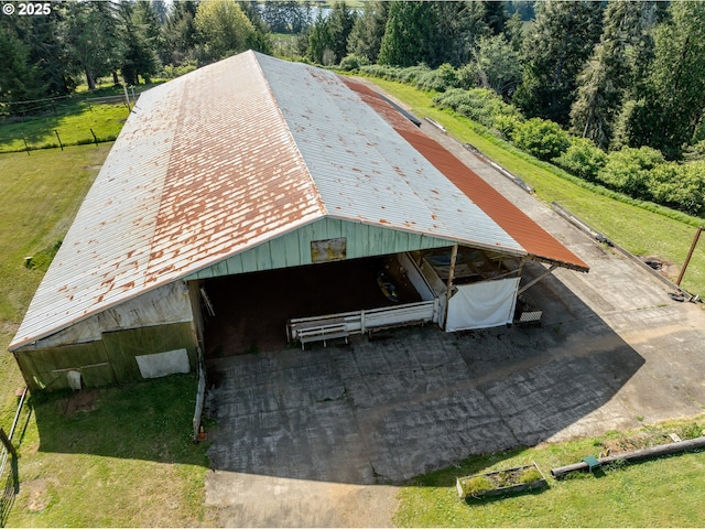 view from above of property