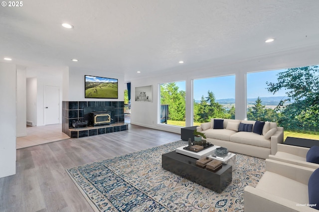 20700 SW Cherry Hill Rd, Sheridan, OR 97378 - living room with recessed lighting and wood finished floors