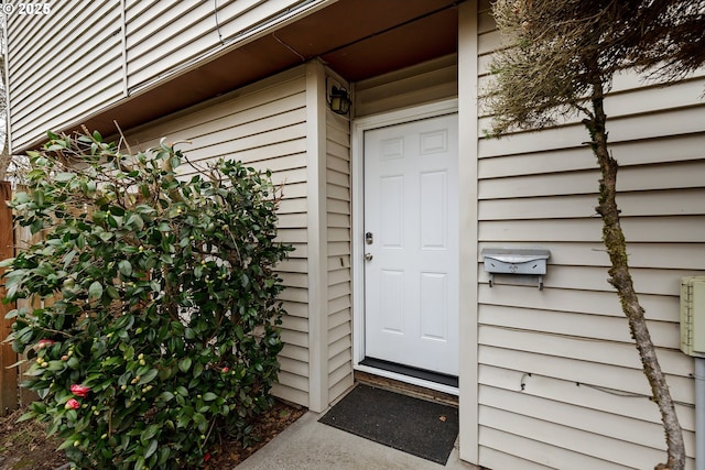 view of entrance to property
