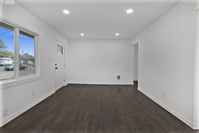 1489 Mckinley Ct, Eugene, OR 97402 - spare room featuring wood finished floors and recessed lighting