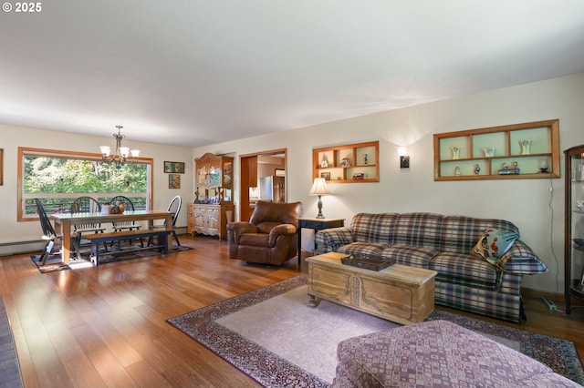 25701 S Morgan Rd, Estacada, OR 97023 - living area with a chandelier and wood finished floors