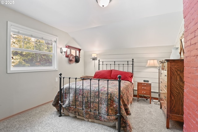 25701 S Morgan Rd, Estacada, OR 97023 - carpeted bedroom featuring lofted ceiling and baseboards