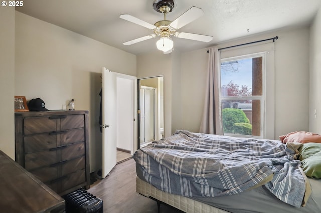4314 SE 72nd Ave, Portland, OR 97206 - bedroom featuring wood finished floors and ceiling fan