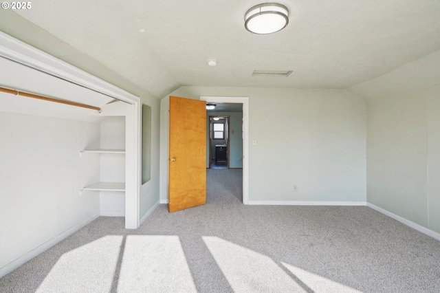 4314 SE 72nd Ave, Portland, OR 97206 - unfurnished bedroom with lofted ceiling, carpet, and baseboards