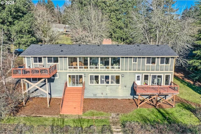 view of rear view of house