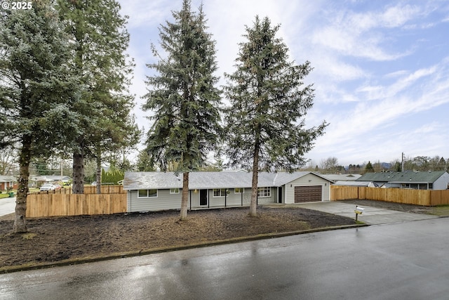 ranch-style house with a garage