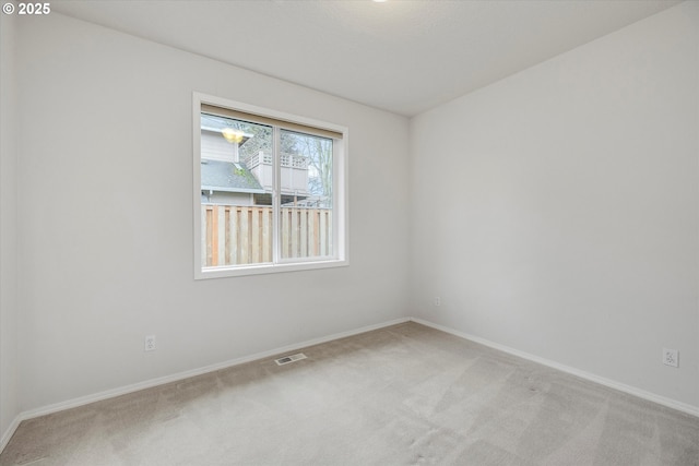 empty room with light carpet