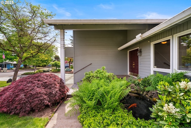 view of entrance to property