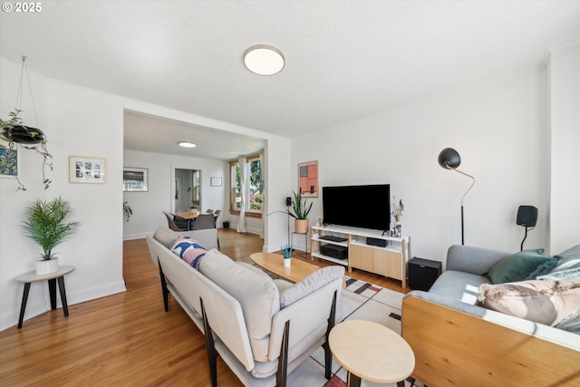 2055 N Alberta St, Portland, OR 97217 - living area featuring light wood-type flooring and baseboards
