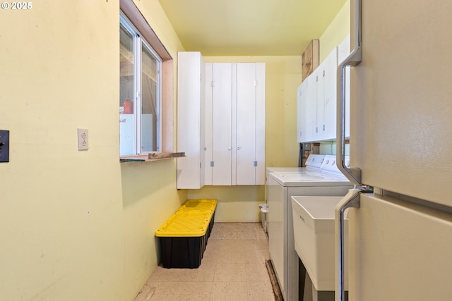 2170 Hubbard Creek Rd, Umpqua, OR 97486 - washroom featuring cabinet space and independent washer and dryer