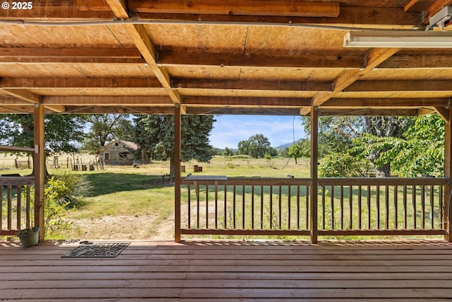 2170 Hubbard Creek Rd, Umpqua, OR 97486 - wooden terrace featuring a yard