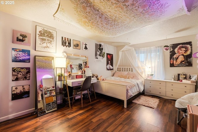 5770 SW Cranberry Ct, Beaverton, OR 97007 - bedroom with wood finished floors and a textured ceiling