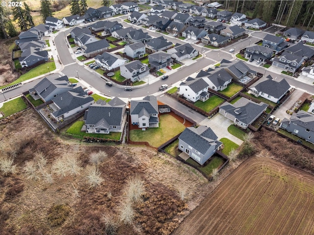 aerial view featuring a residential view