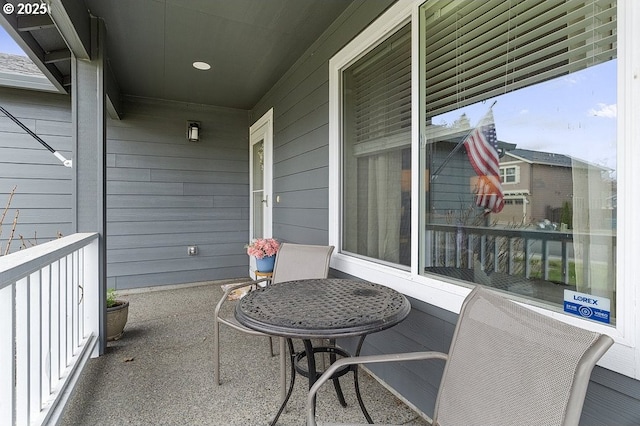 balcony with a porch