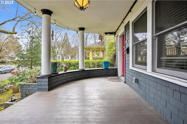 view of patio / terrace with a porch