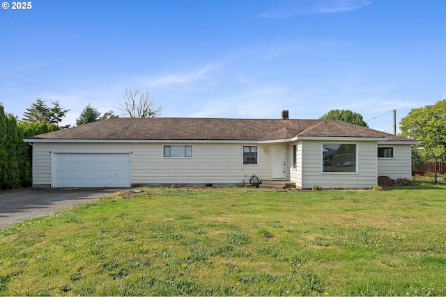 5107 Kenway Dr, Tillamook, OR 97141 - ranch-style house featuring asphalt driveway and a front lawn