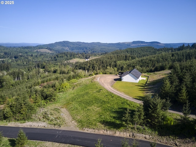 159 Bootjack Ln, Rose Valley, WA 98626 - view of subject property with a heavily wooded area and mountains