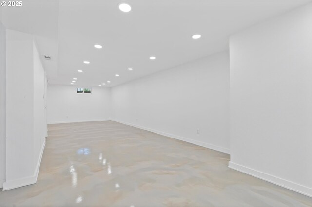 4621 NE 37th Ave, Portland, OR 97211 - spare room featuring concrete floors, baseboards, and recessed lighting